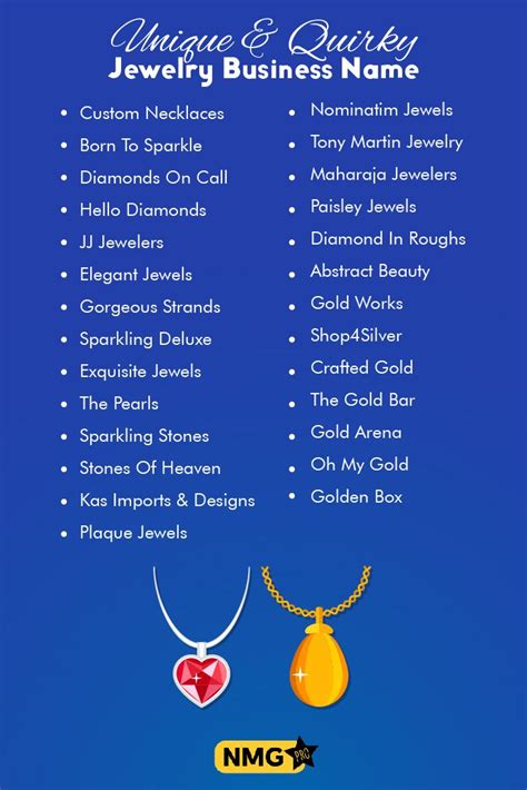 jewellery collection name ideas